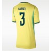 Brasil Gabriel Magalhaes #3 Hjemmedrakt Kvinner VM 2026 Kortermet